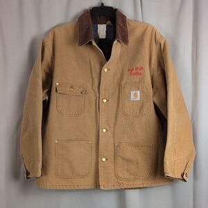 Carhartt Brown 1995 Union USA Made Blanket Barn Core Coat VTG SIZE 50